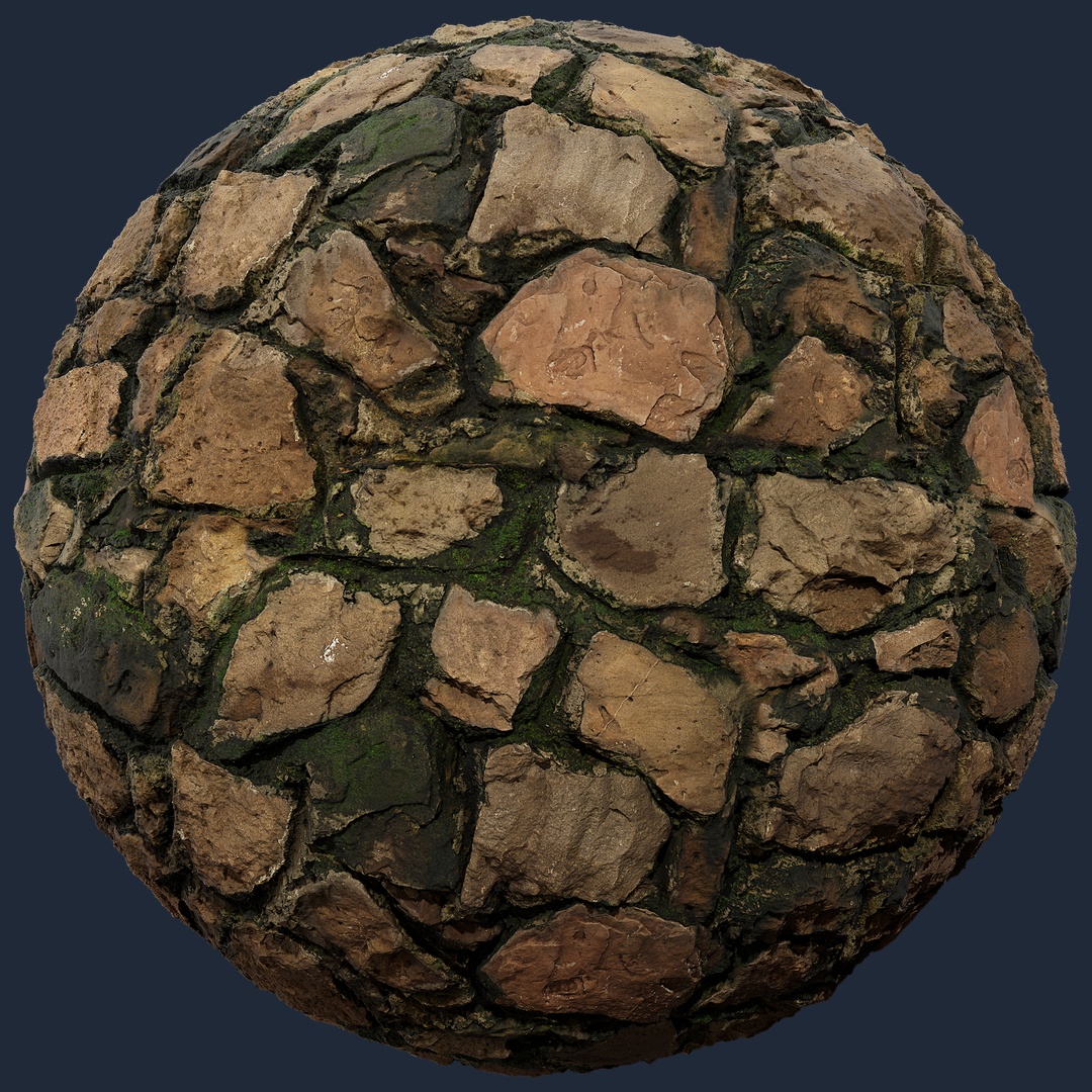 Mossy Stone Wall - mossy stone wall, mossy texture preview image