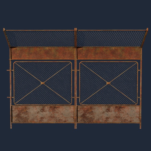Rusty Metal Fence - rusty metal fence, rusty texture